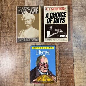 Autobiography Of Mark Twain A Choice Of Days Hegel Nonfiction Book Bundle